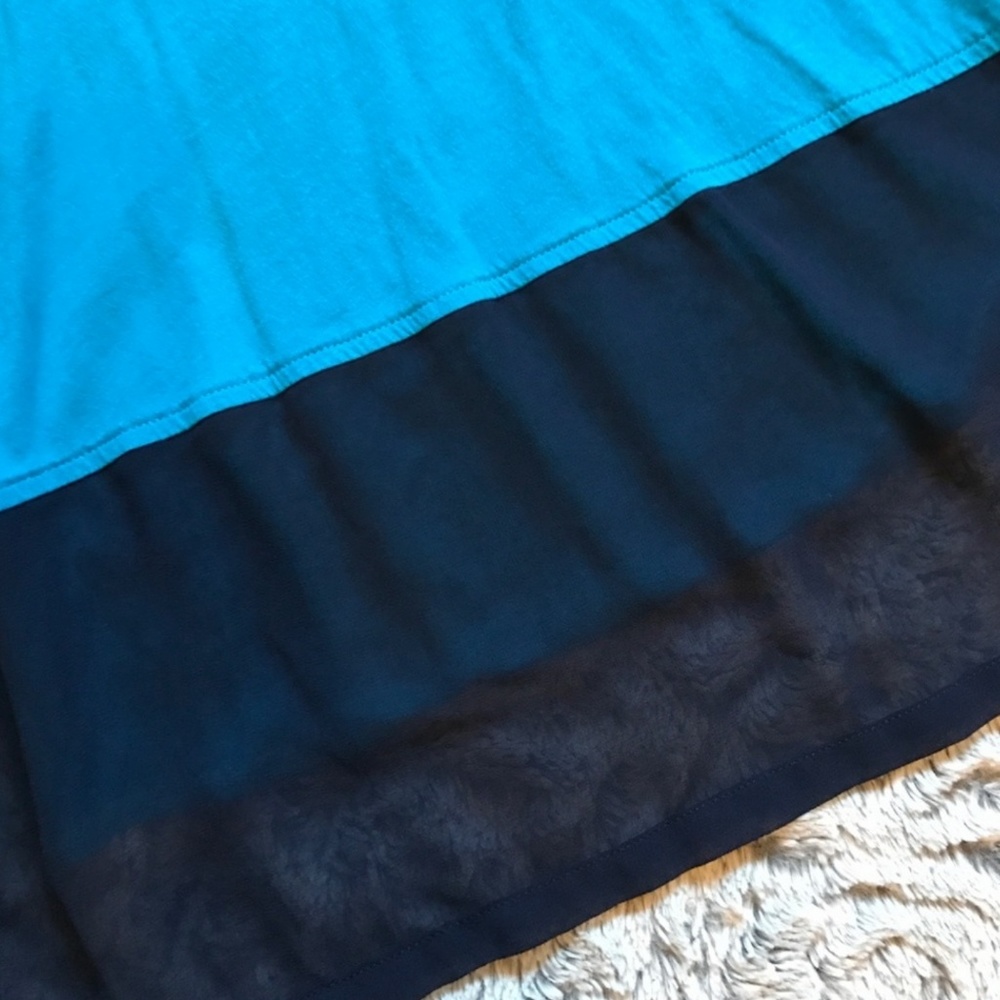 Express Blue Colorblock Tank Top - Picture 3 of 5